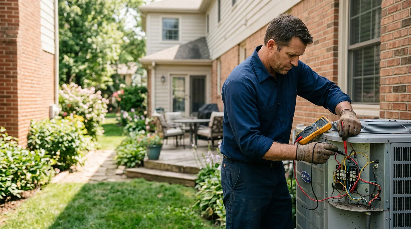 HVAC technician working near Franklin, NH